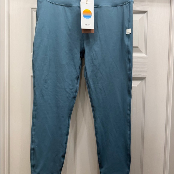 Vuori Pants - Vuori Slate Blue Performance Leggings